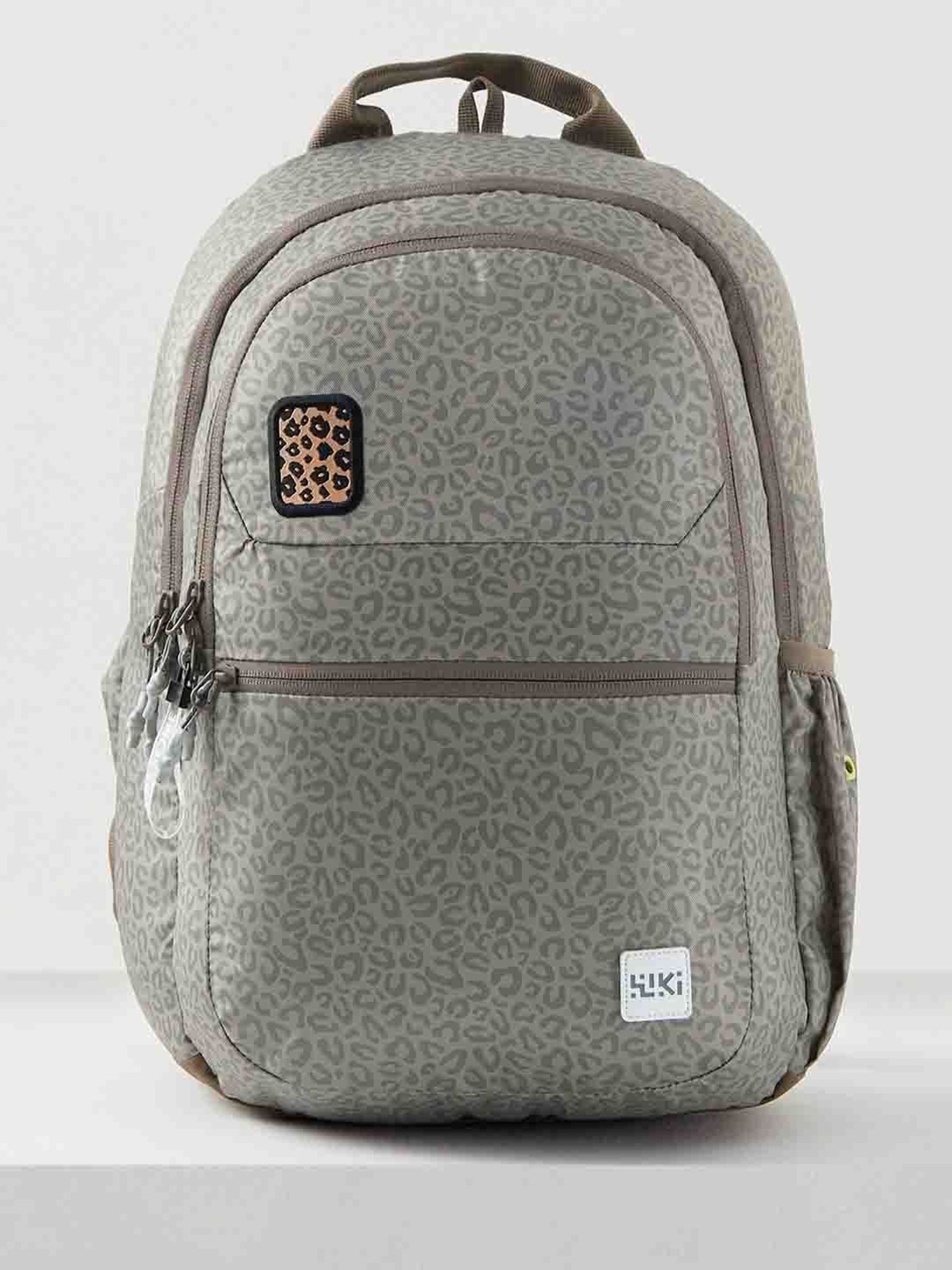 Wiki Back to School 1 Beige Polyester Printed Backpack - 22 Ltrs