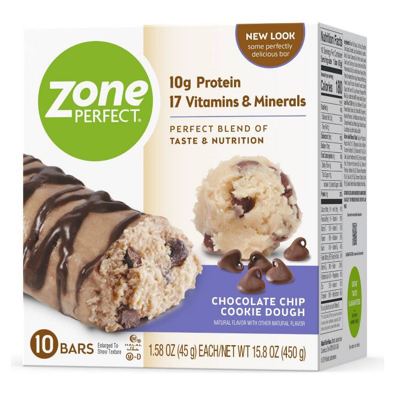 ZonePerfect Protein Bar Chocolate Chip Cookie Dough - 10 ct/15.8oz
