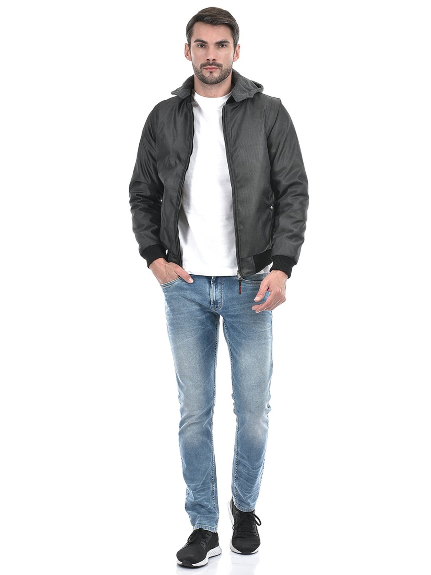 Lawman Pg3 Black & Olive Regular Fit Reversible Jacket