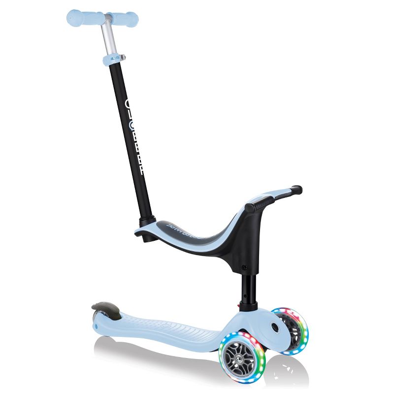 Globber Go Up 4 in 1 Lights Scooter - Pastel Blue