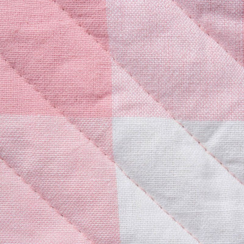 2pk Cotton Buffalo Check Oven Mitts Pink - Design Imports