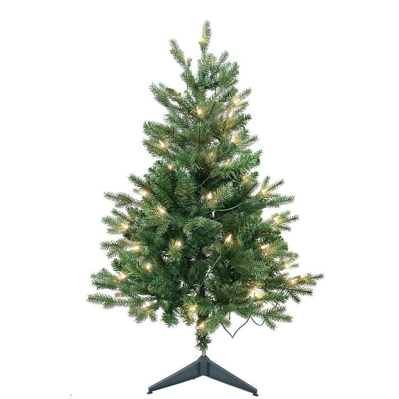 Best Choice Products 7.5ft Premium Hinged Fir Pencil Artificial Christmas Tree w/ Foldable Stand, Easy Assembly