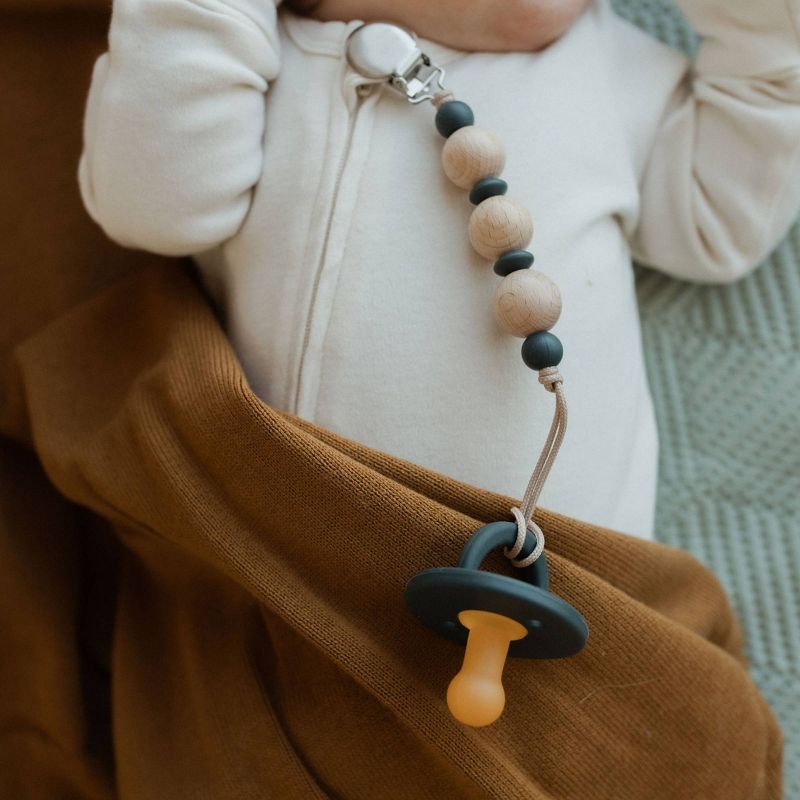 Pretty Please Teethers Modern Pacifier - Navy