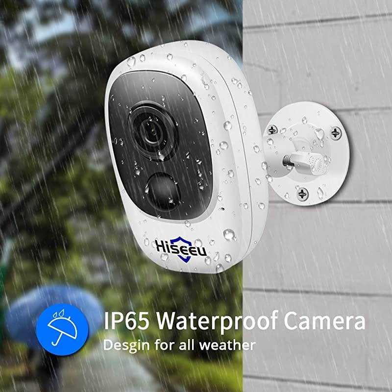 Outdoor Battery Camera,Wireless Security Camera,Rechargeable Battery Powered,WiFi Camera,Night Vision,1080P Video with Motion Detection, 2-Way Audio,IP65 Waterproof, CloudEdge Cloud Storage