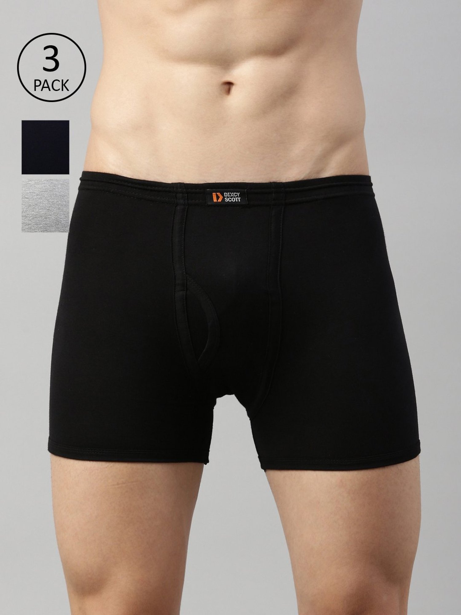 Dixcy Scott Originals Multicolor Cotton Trunks - Pack of 3