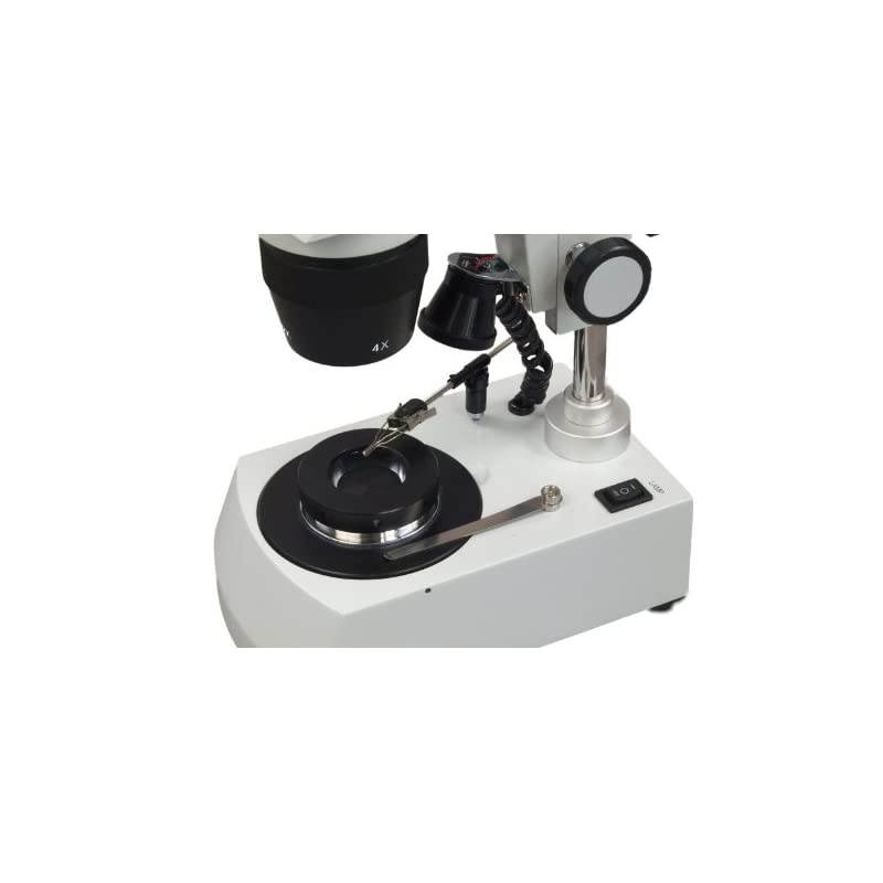 20X-40X-80X LED Binocular Darkfield Stereo Microscope with Dual LED Lights for Gem and Jewelry