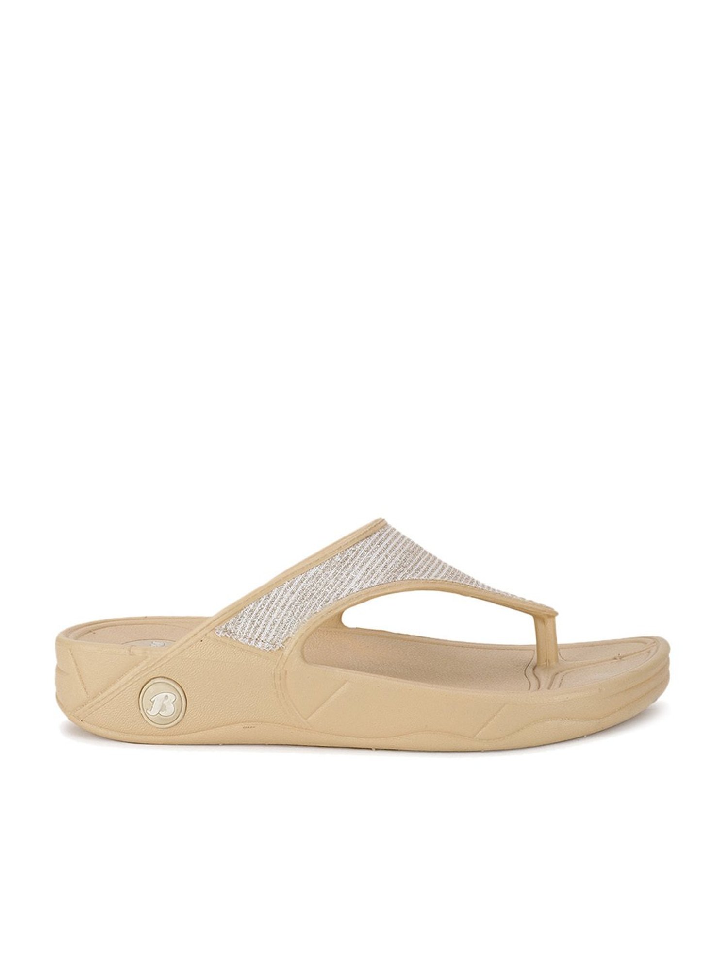 Floatz by Bata Women's  White Flip Flops