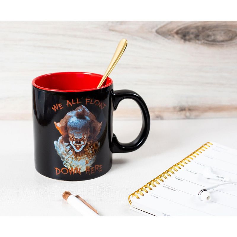 Silver Buffalo IT "We All Float Down Here" Ceramic Mug | Holds 20 Ounces