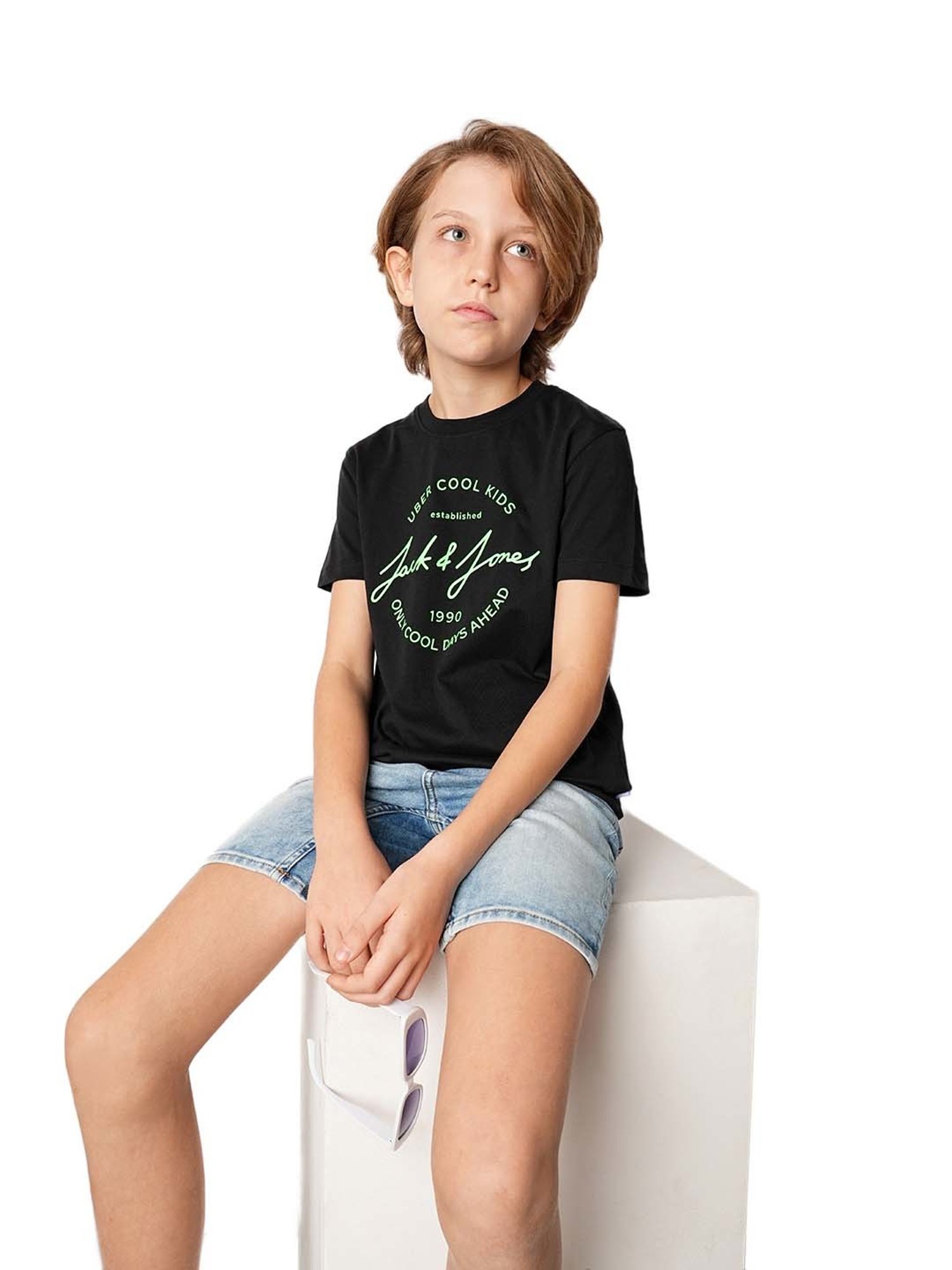 Pantaloons Junior Navy Cotton Printed T-Shirt