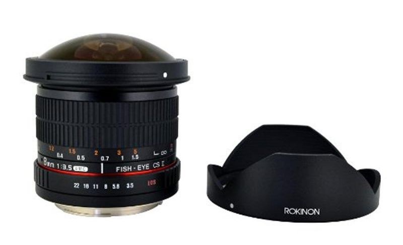 Rokinon 8mm f/3.5 HD Fisheye Lens with for Sony Alpha DSLRs #HD8M-S