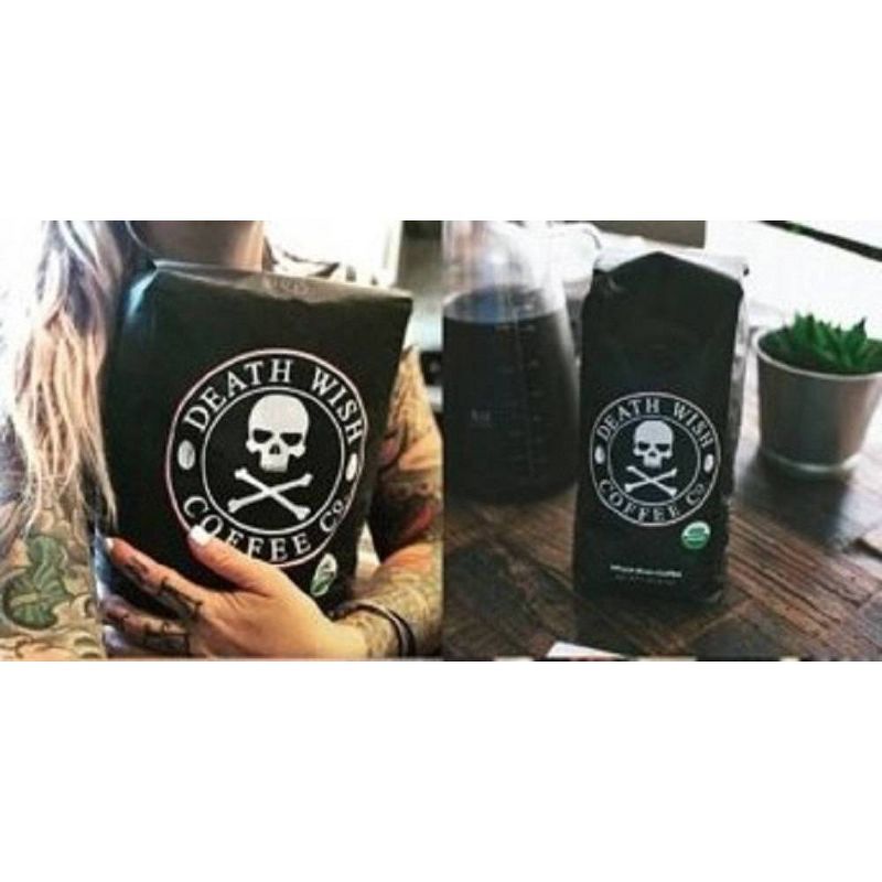 Death Wish Whole Bean Dark Roast Coffee - 16oz