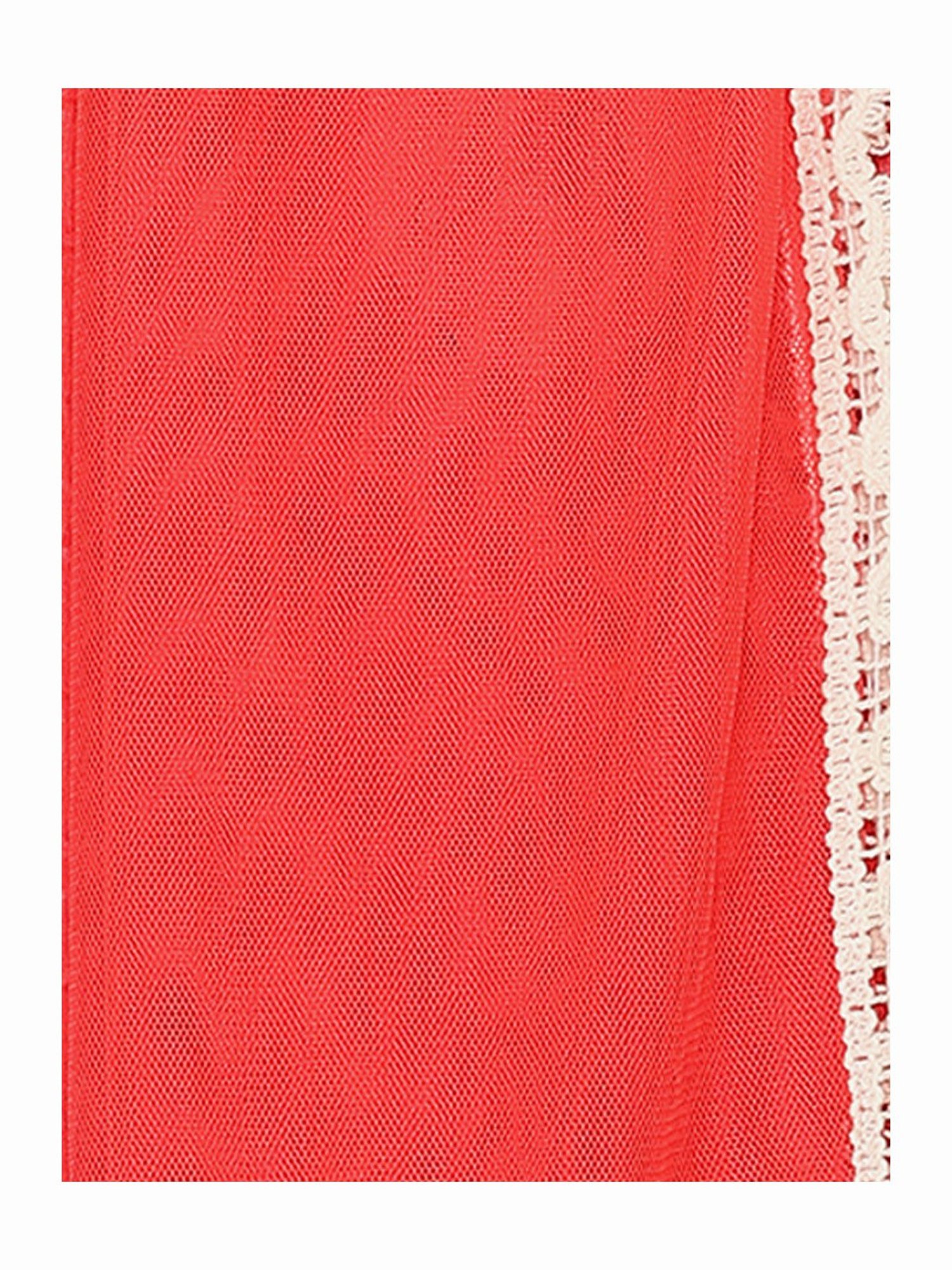 BIBA Girls Red Printed Kurta, Leggings with Duppatta