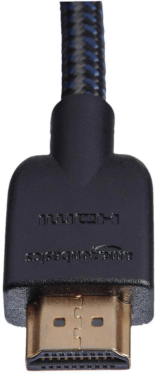 basics braided 4k hdmi to hdmi cable - 15-foot