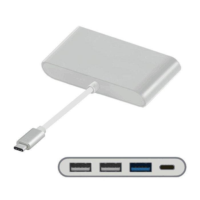 USB-C USB 3.1 Multiple 3 Ports Hub With PD Power Charge For PC Laptop