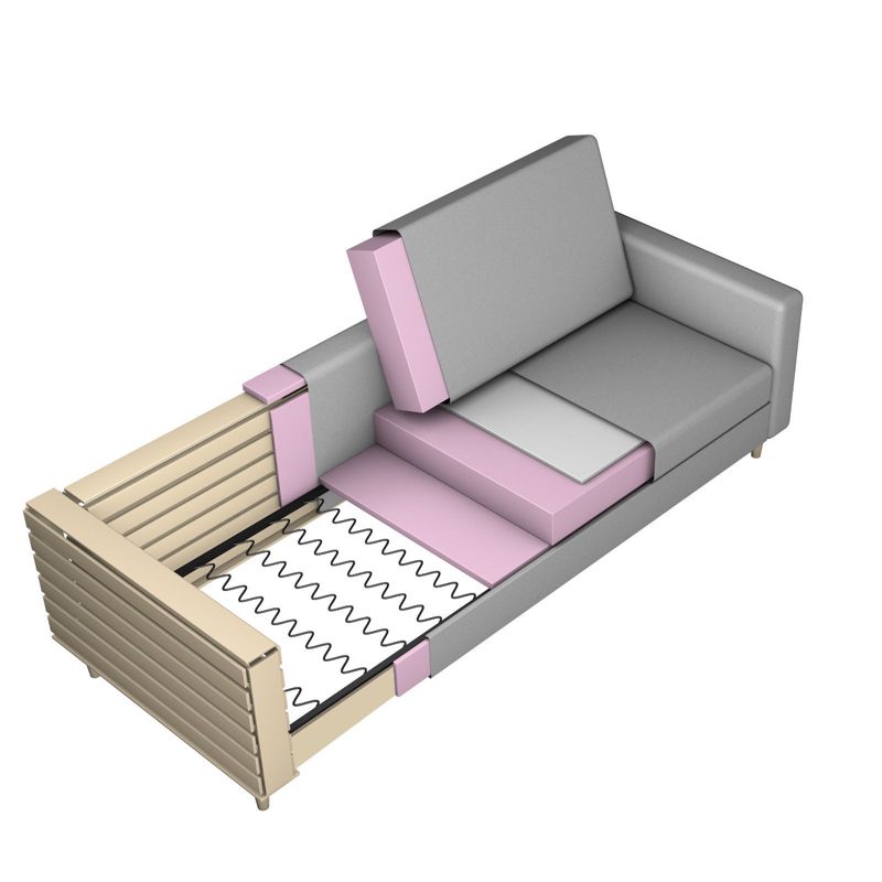 Ali Upholstered Loveseat Dark Shadow Blue - HOMES: Inside + Out