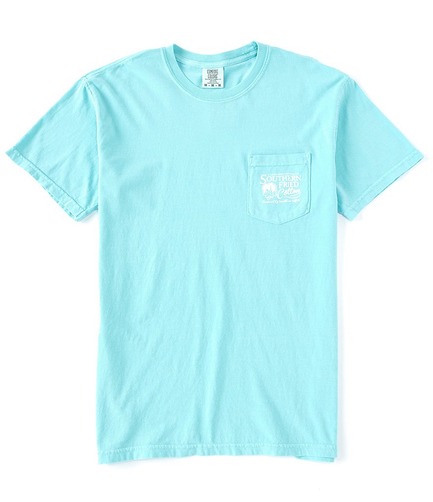 Southern Fried Cotton Men's USA Black Lab Short-Sleeve Pocket Graphic Tee