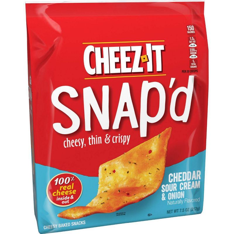 Cheez-It Snap'd Cheddar Sour Cream & Onion Crackers - 7.5oz
