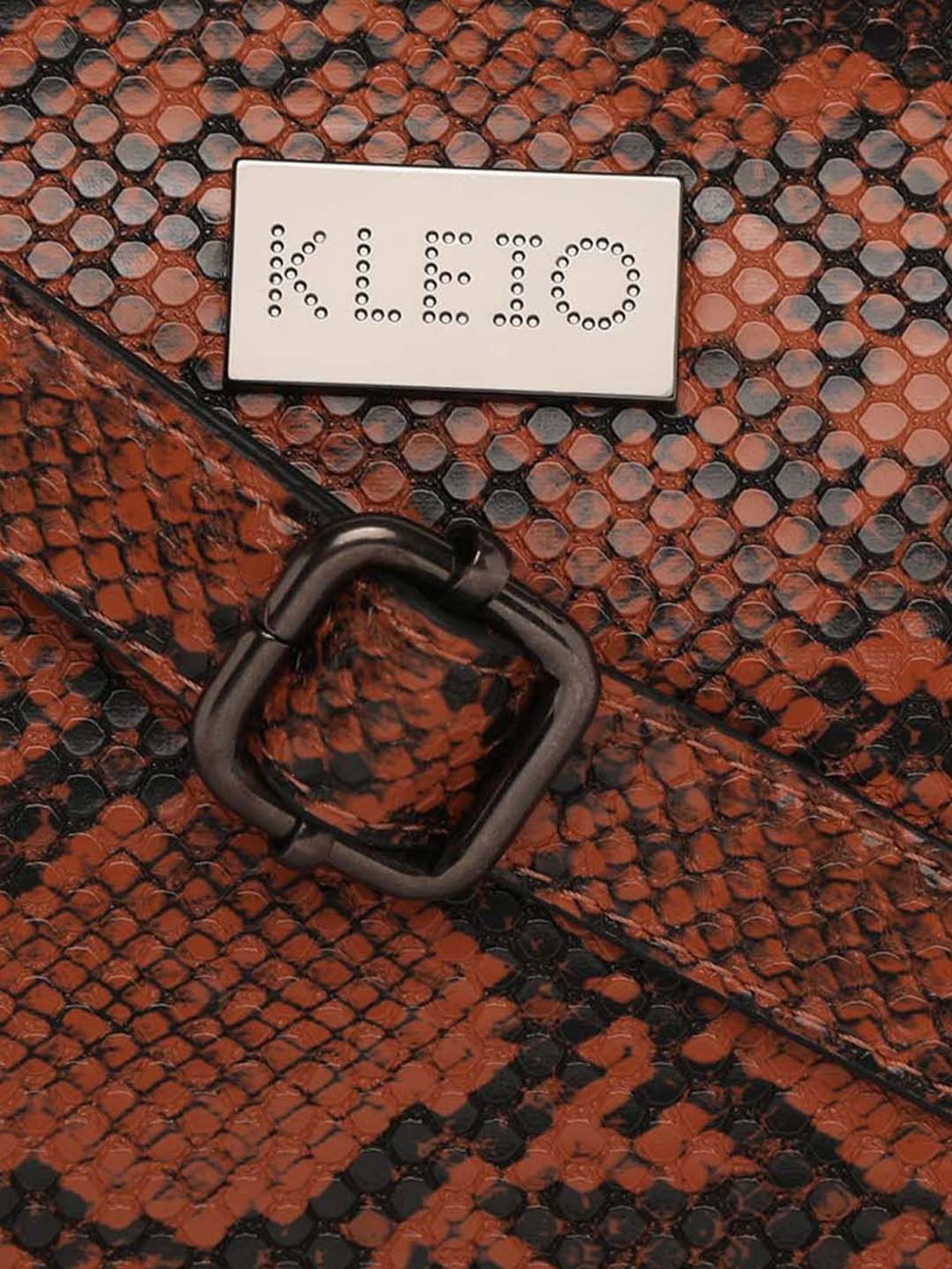 KLEIO Tan Textured Medium Shoulder Bag