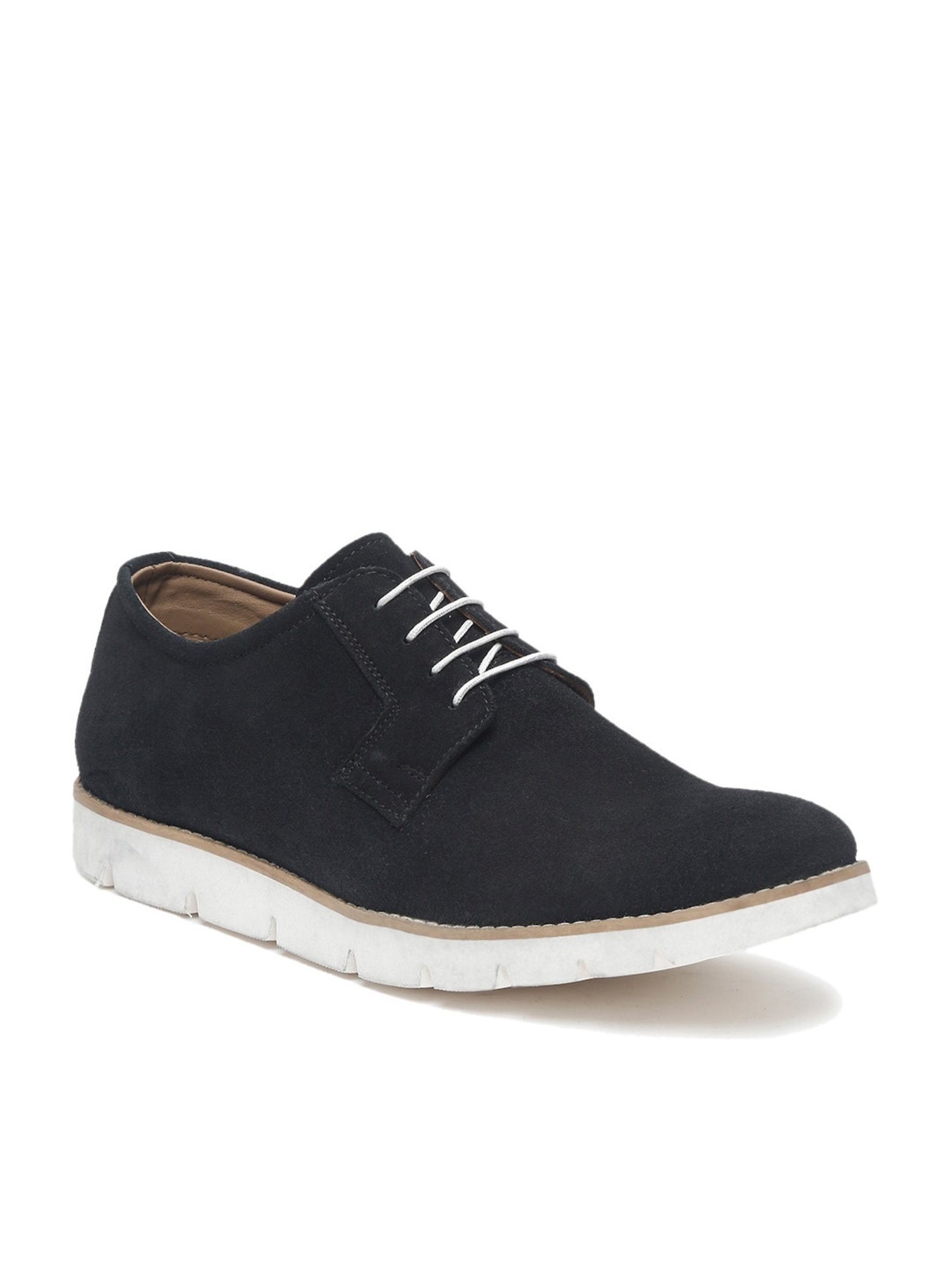 Teakwood Leathers Men's Black Derby Shoes