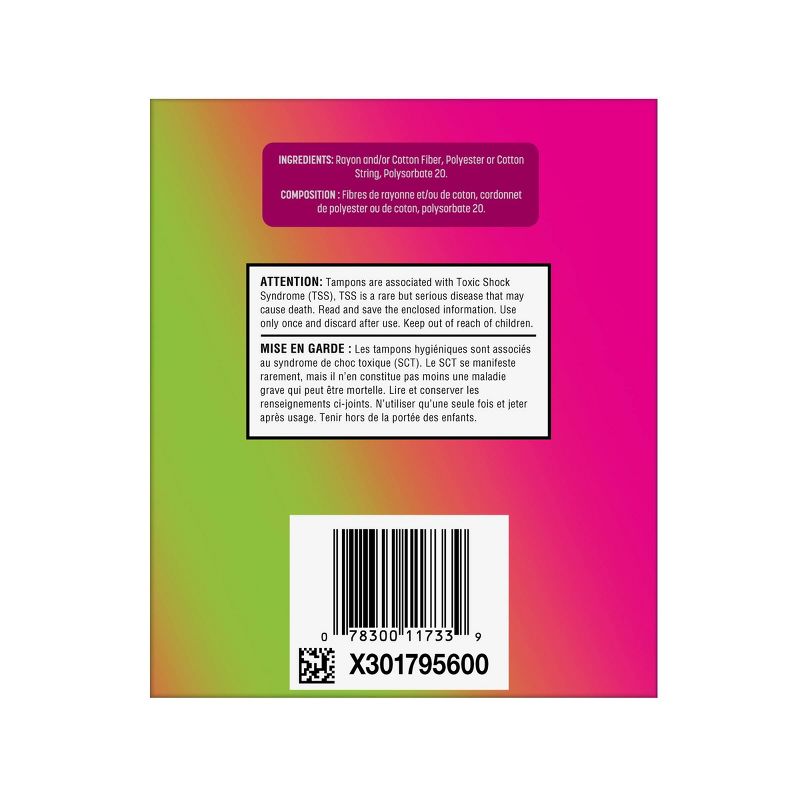 Playtex Sport Unscented Plastic Tampons - Regular - 48ct