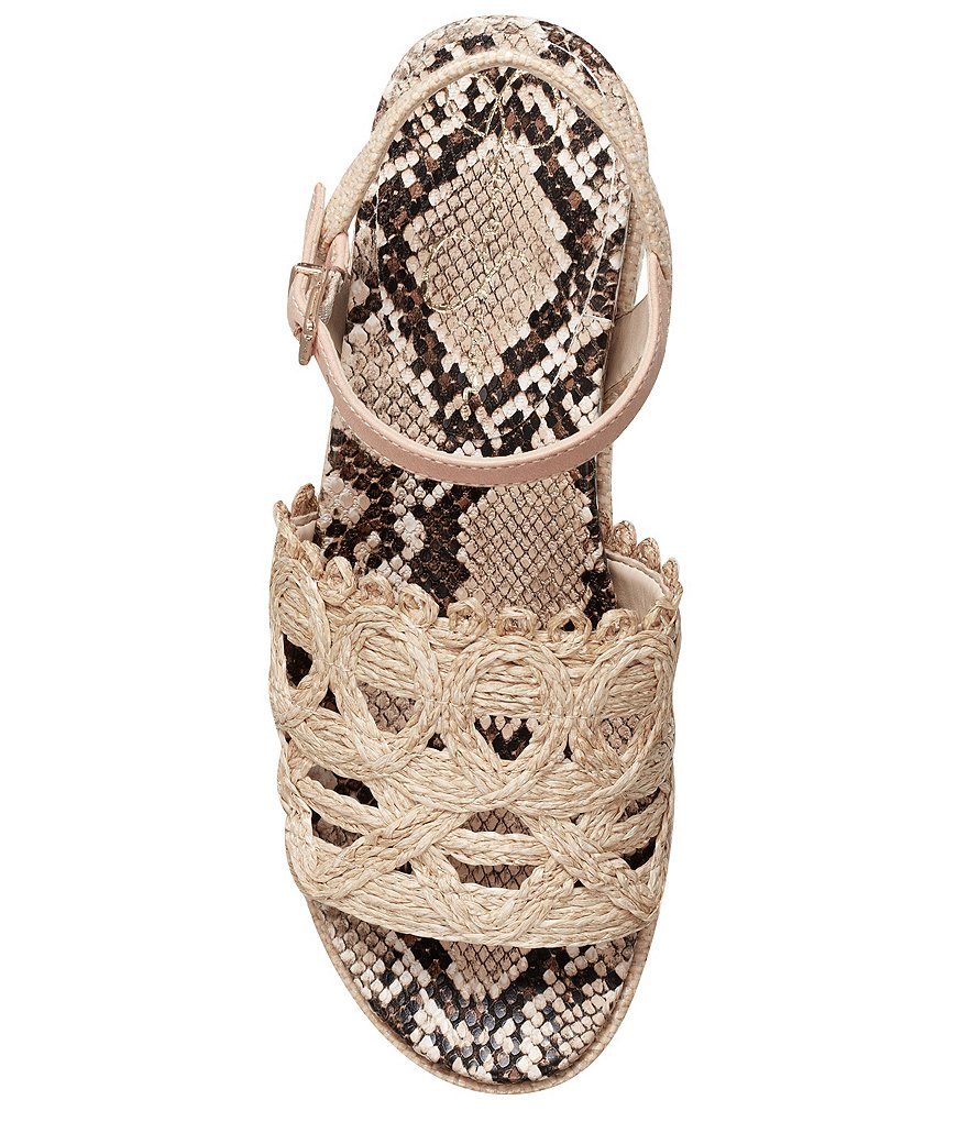 Jessica Simpson Camilia Raffia Platform Wedges