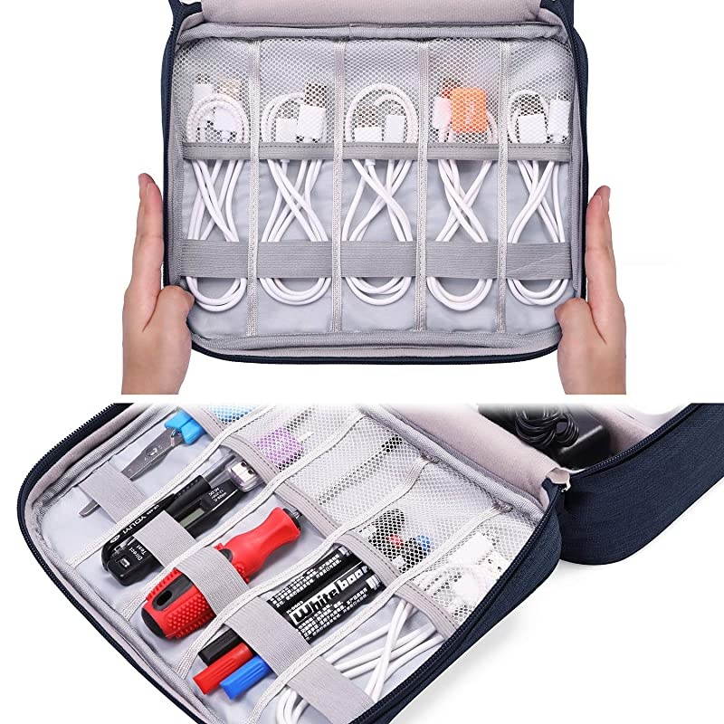 Electronic Organizer Travel Universal Cable Organizer Electronics Accessories Cases for Cable Charger Phone USB SD Card