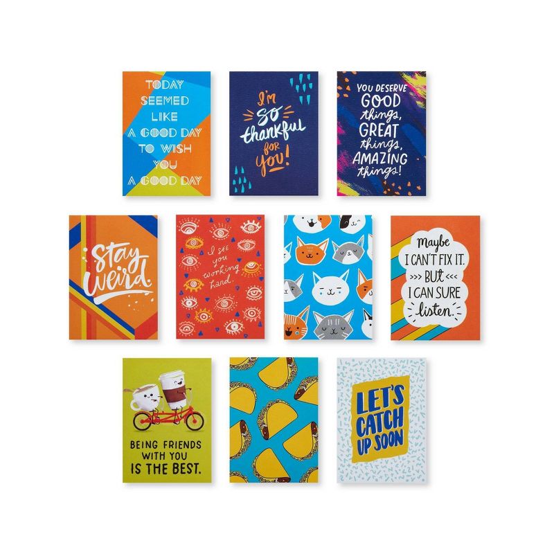 40ct Mini Notes Trendy Happy Vibes