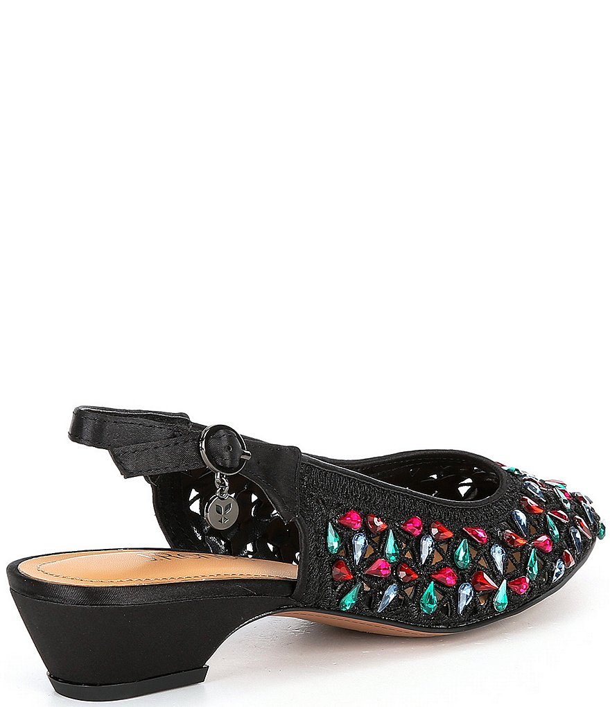 Trotters Kari Pearlized Leather Block-Heel Pumps