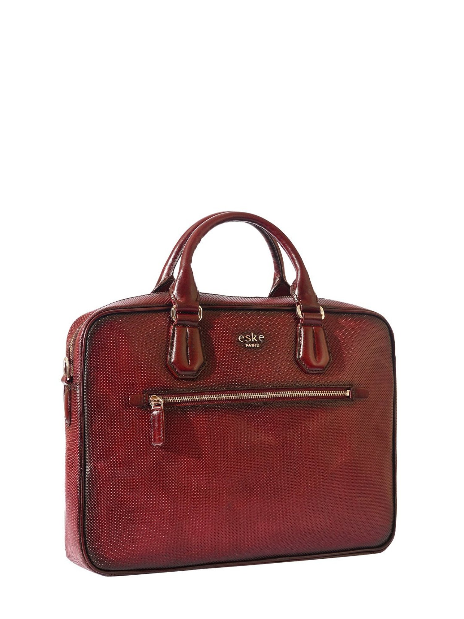 Eske Wine Textured Large Messenger Bag