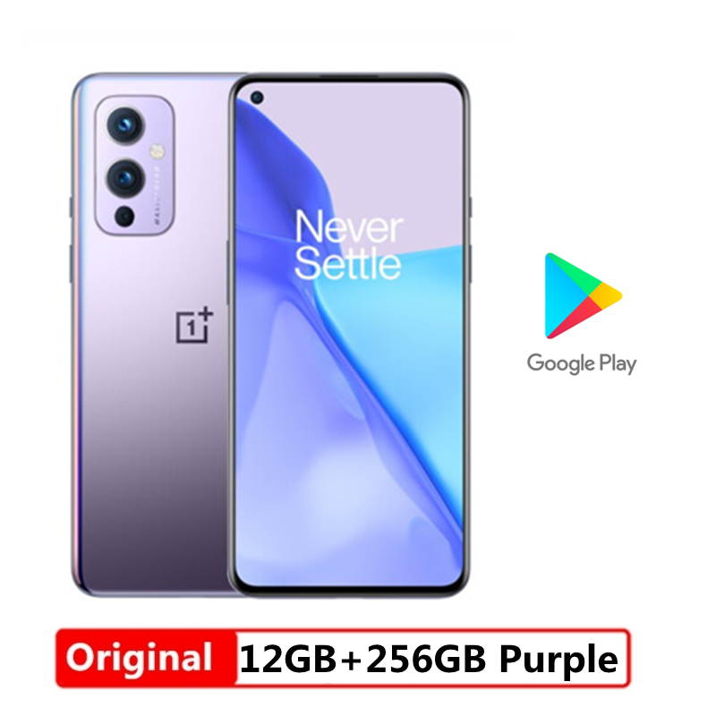 Global Rom Official Original New Oneplus 9 5G Cell Phone Snapdragon 888 6.55inch LTPO AMOLED 120Hz 8G/12G RAM 128G/256G ROM 50MP 65W Flash Charge  Unlocked International Model(GSM Only Not CDMA)