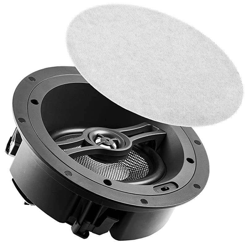 6.5" Trimless Ceiling Speaker 90W LCR Home Theater Surround, Contour Switch, ACE670 (Single)