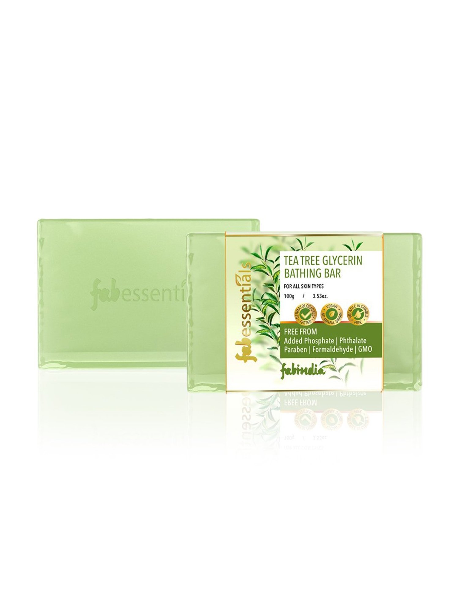 Fabessentials Tea Tree Glycerin Bathing Bar - 100 gm