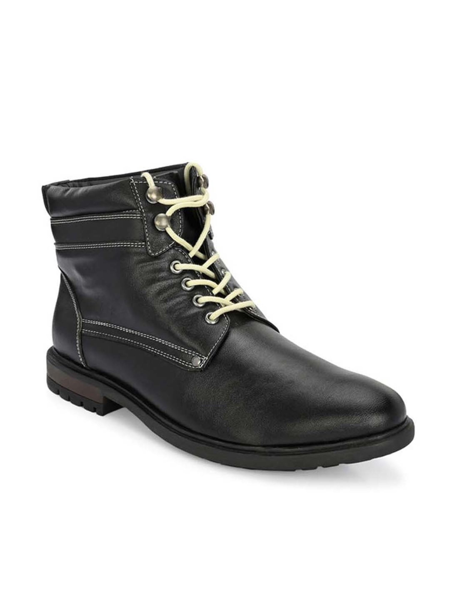San Frissco Men's Black Derby Boots