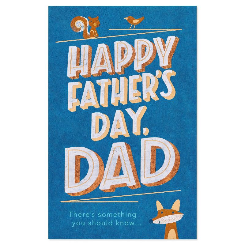 Father's Day Greeting Card 'Happy Fathers Day' with Critters