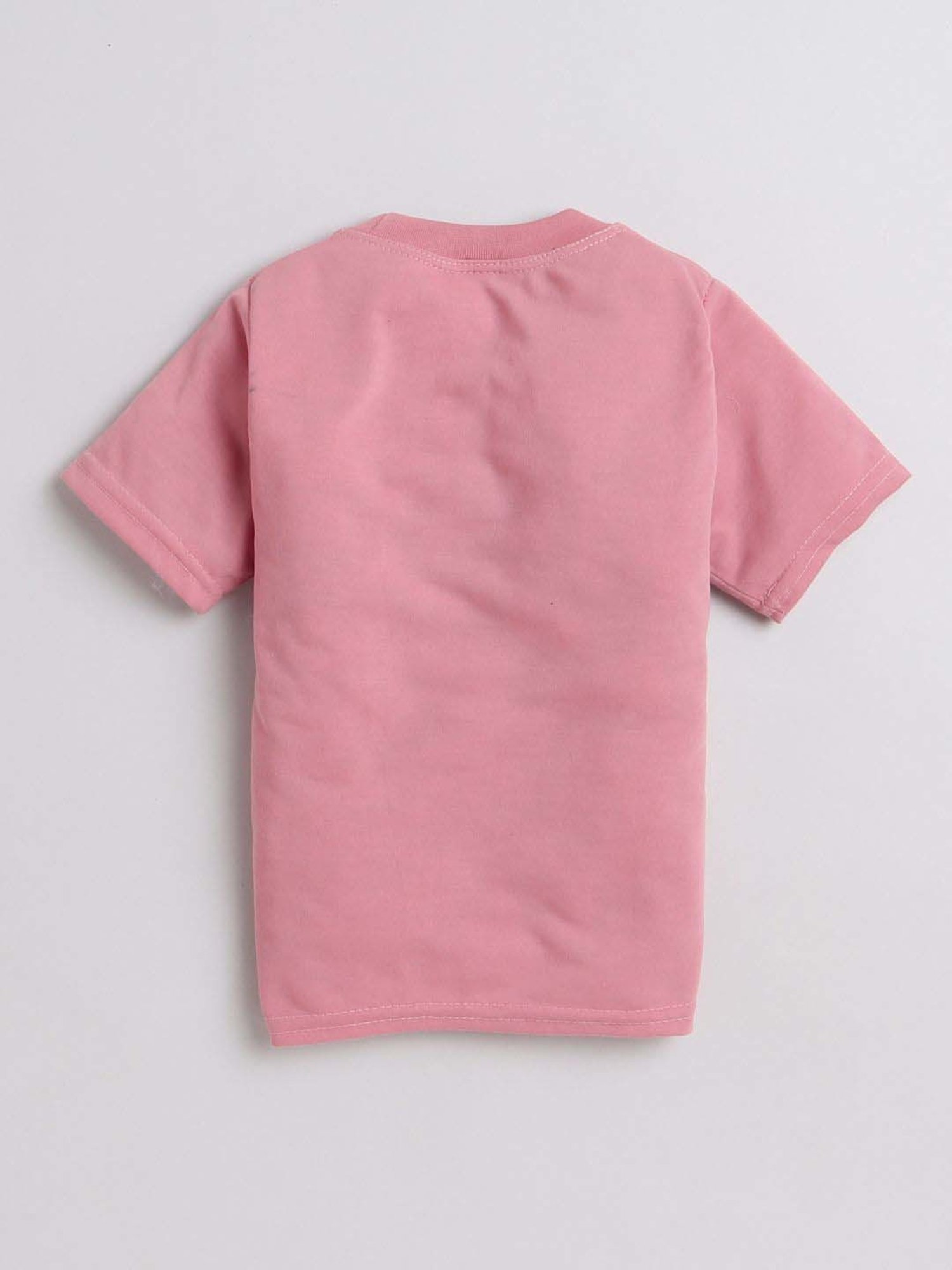 Fourfolds Unisex Pink Printed Clothing Set