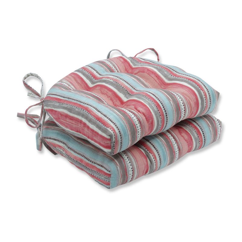 Set of 2 Splash Zone Bellini Reversible Chair Pad - Pillow Perfect