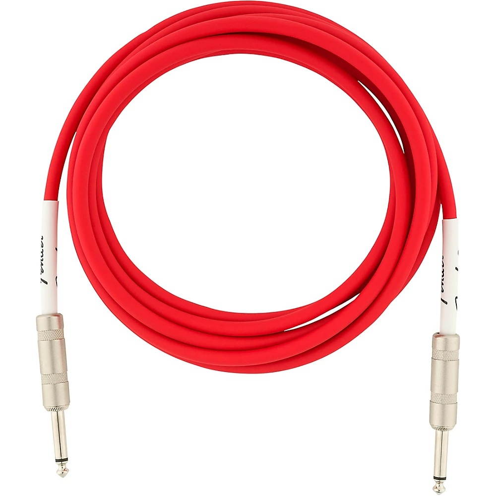 Fender Original Series Straight to Straight Instrument Cable 10 ft. Fiesta Red