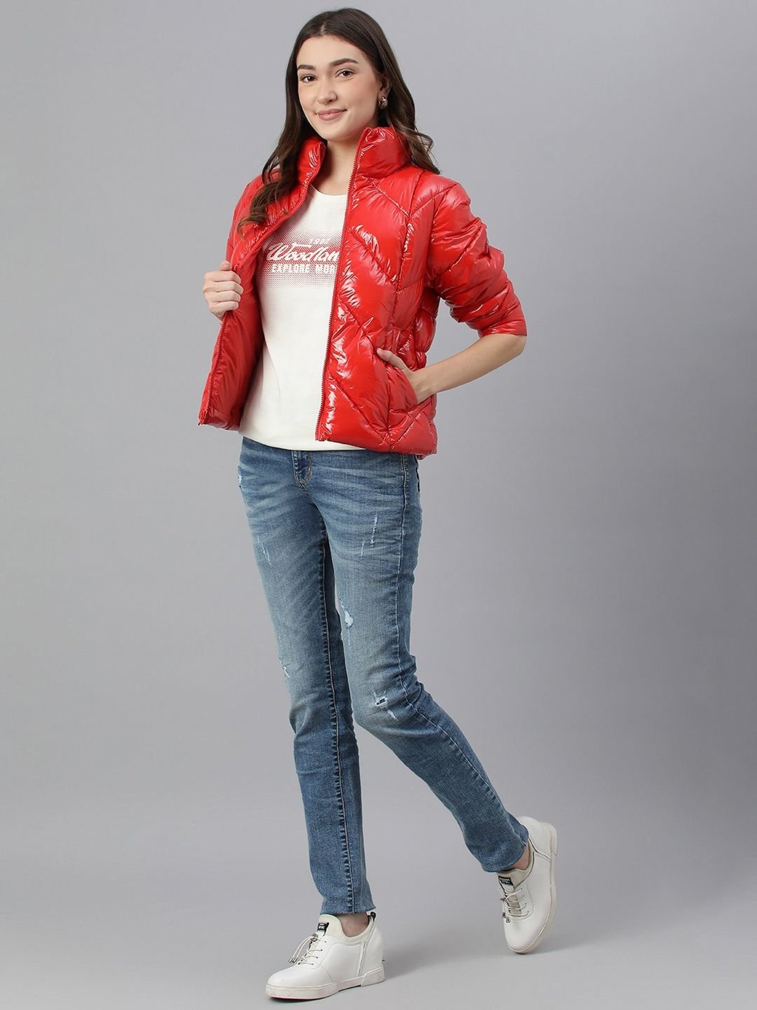Woods Red Padded Jacket