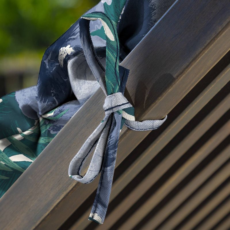 Arden Selections Salome Tropcial Outdoor Chaise Lounge Cushion Blue