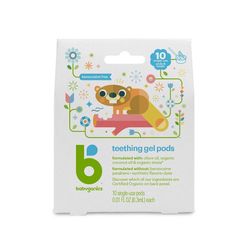 Babyganics Teething Gel Pods - 10ct