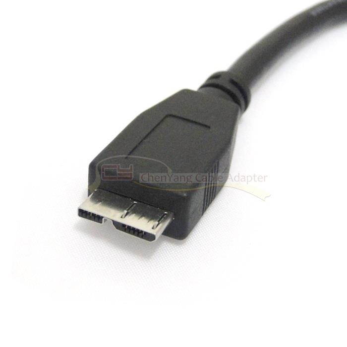 USB 3.0 Y Type Splitter cable A Male to Micro USB 3.0 Male for Hard Disk
