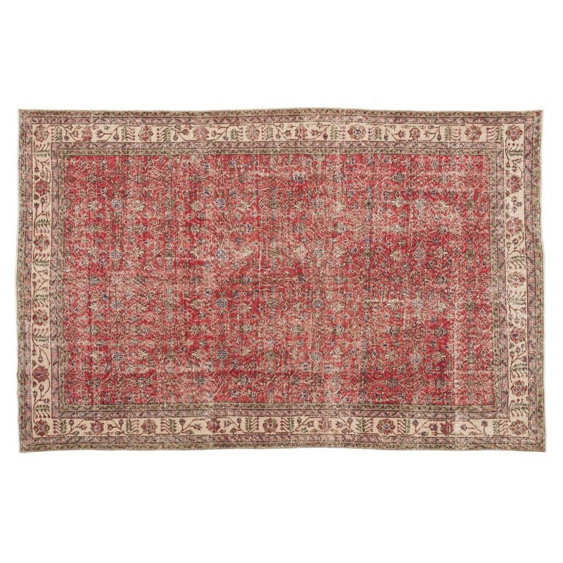 6'7"x10'2" Vintage One-of-a-Kind Dorlinde Rug Red - Revival Rugs