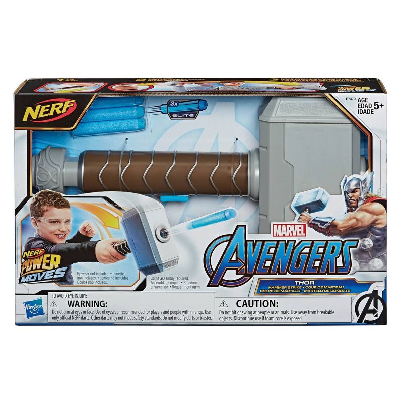 NERF Power Moves Marvel Avengers Thor Hammer Strike