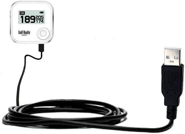 Gomadic Classic Straight USB Cable Suitable for The Golf Buddy VT3 with Power Hot Sync and Charge Capabilities - Uses TipExchange Technology