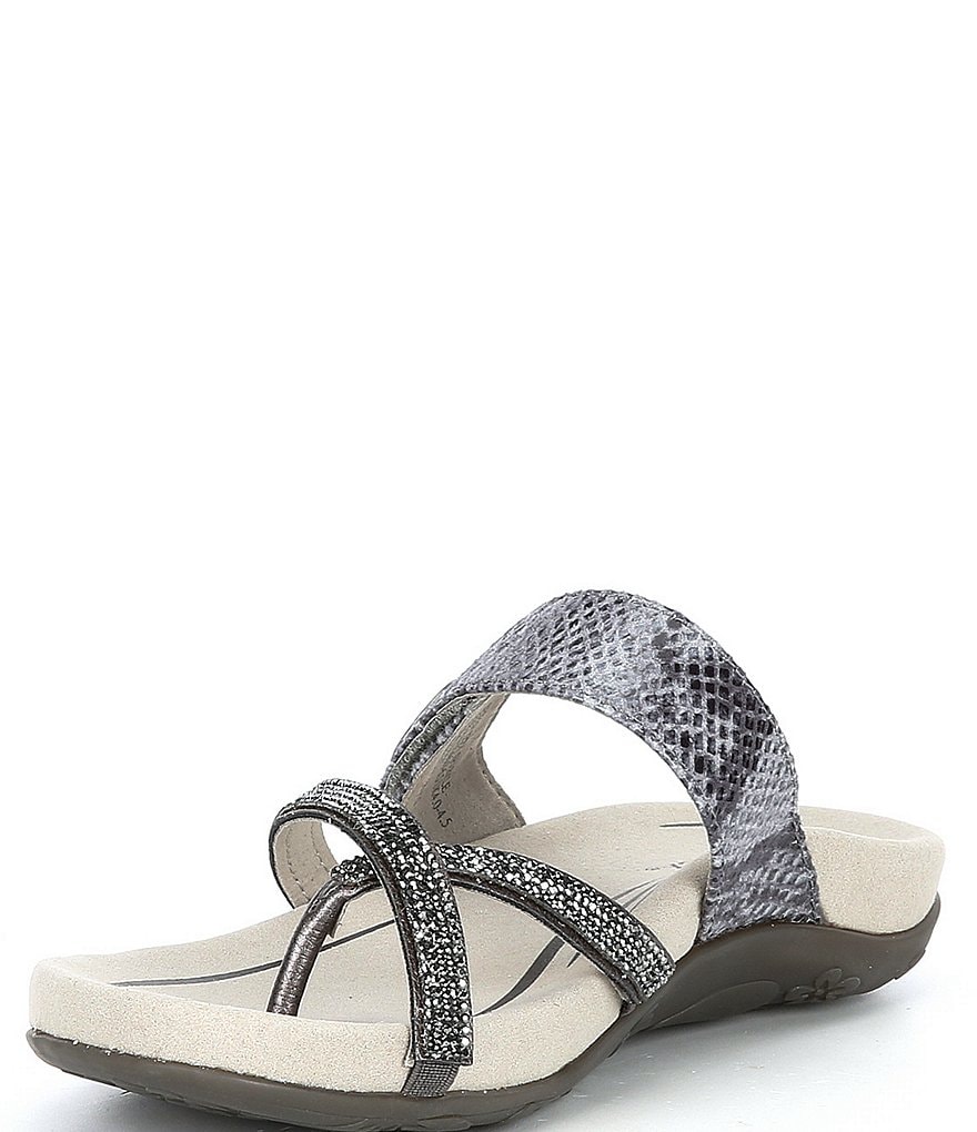 Aetrex Izzy Embellished Thong Sandals