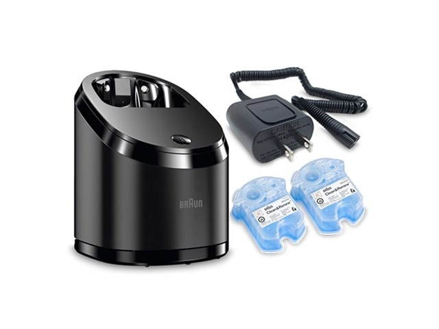 Braun Cleaning Station w/ Charging Cord and Cleaning Cartridge Refills Clean And Charger Station
