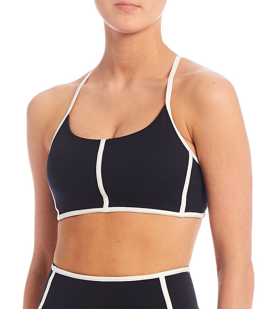 Antonio Melani Active Reaction Light/Medium Impact Contrast Trim Sports Bra