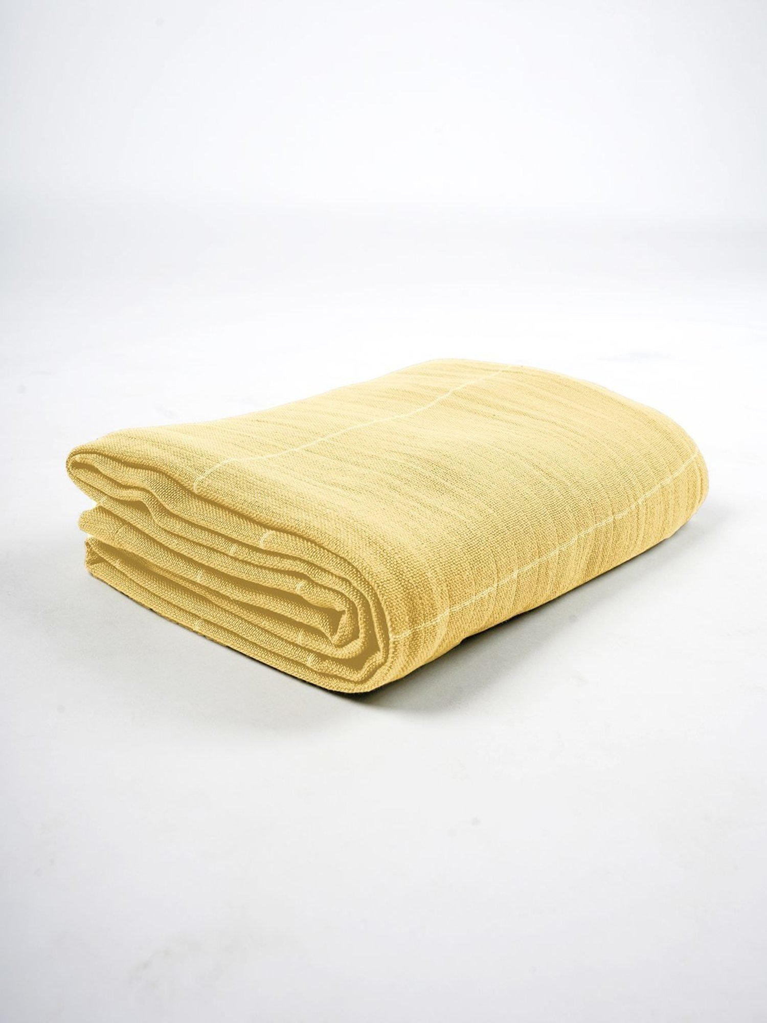 Doctor Towels Aloevera Double Cloth Stripes Yellow 350 GSM Viscose Bath Towel