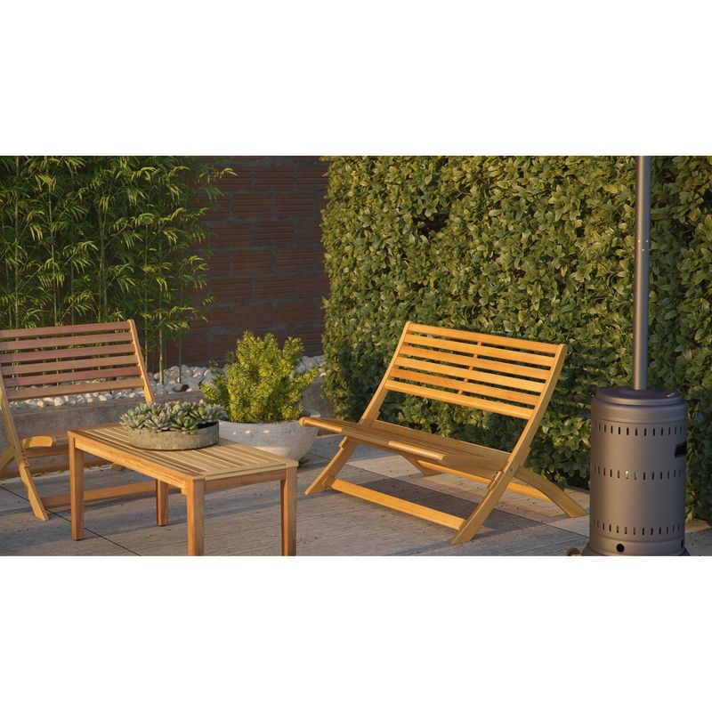 Verso Wooden Folding Bench - Balkene Home