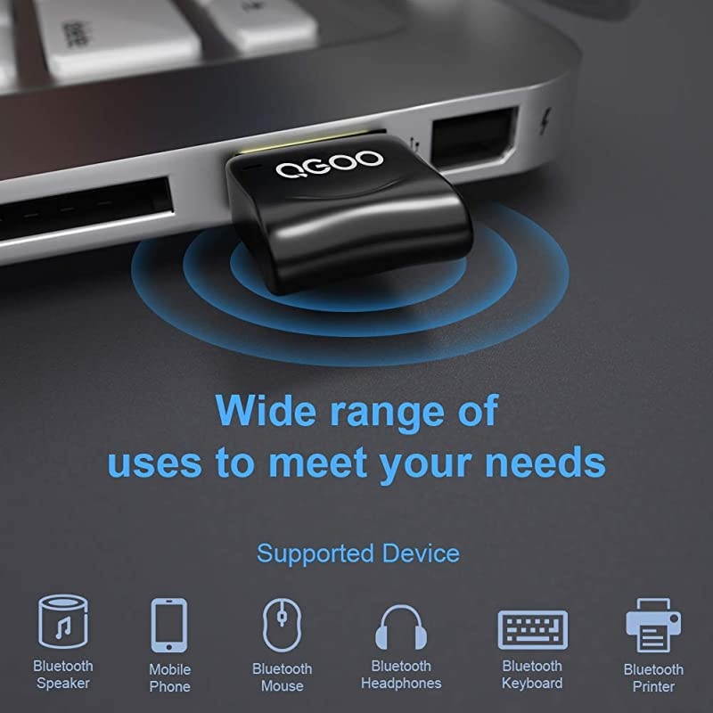 USB Bluetooth Dongle  Bluetooth 40 Adapter Bluetooth Receiver for PC Laptop Desktop Keyboard Mouse Headset Speaker Smartphone Tablet Compatible with Windows 108187XPVistaXP